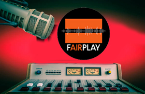 fairplay logo with mic and mixer